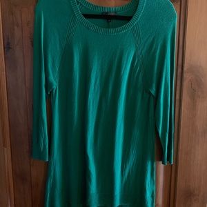 Emerald Green Tunic 3/4 sleeve Sweater